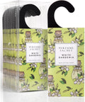 ROSE COTTAGE Large 12 Packs White Gardenia Hanging Closet Deodorizer Air Freshener Long Lasting Scented Sachets Smell Goods for House