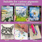 14 Packs Stretched Canvas for Painting, Primed Blank Canvas for Oil, Acrylic - Image 6