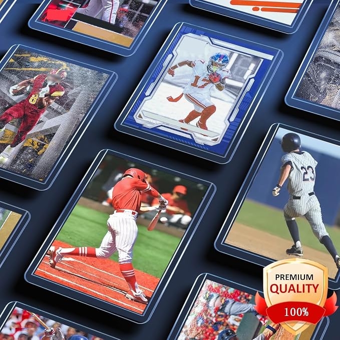 200 Hard Plastic Card Sleeves, Premium Baseball Card Protectors, Sports Game - Image 6