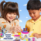 Bluey Paint & Play Tea Party, 6-Piece Wooden Tea Set, Customize - Image 2