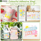 VINYL FROG Pastel Permanent Vinyl -12‘’x12'' Glossy Boho Vinyl Bundle 14 Sheets - Image 5