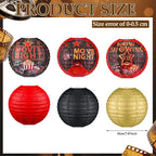 Panelee 12 Pcs Movie Night Party Decorations Theme Hanging Paper Lanterns - Image 2
