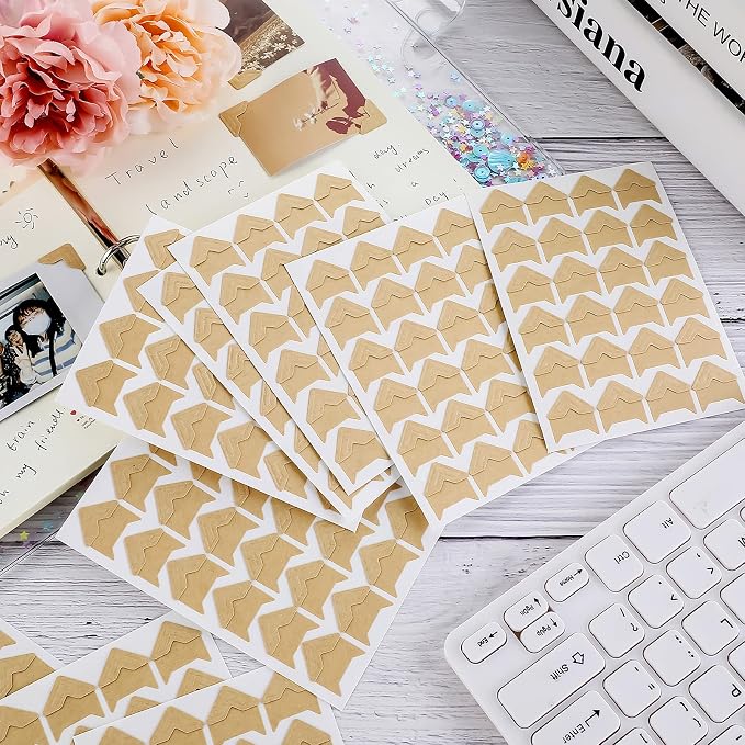 Pajean 720 Pieces Photo Corners Self Adhesive Photo Corners - Image 5