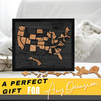 flinelife USA Landmarks Travel Map, Wooden USA Map Puzzle - Image 8