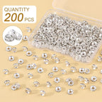 200 pcs 6mm Spacer Beads for for Jewelry Making | Rondelle Bead Spacers Bulk - Image 2