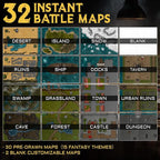 CZYY DND Battle Map Book, Reusable RPG Terrain Kit - Image 2