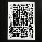 TIAMECH A4 Reusable Crocodile Skin Stencil by TIAMECH