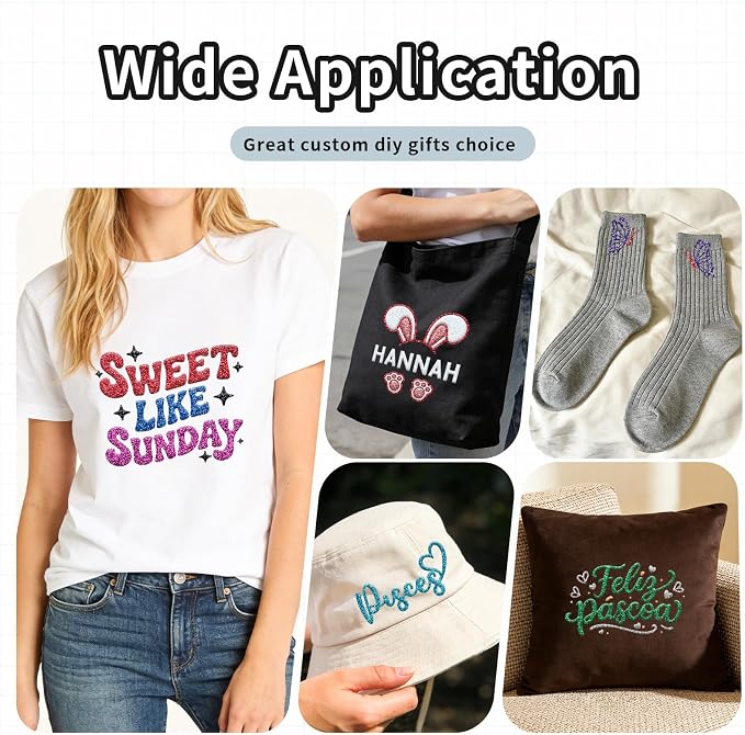 Glitter Puff Vinyl Heat Transfer - Image 5