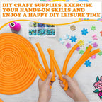 Frienda 5/8 Inch x 40 ft Orange Foam Noodles - Image 4