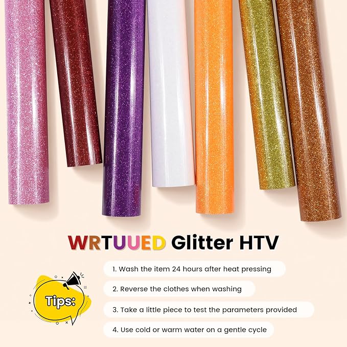 Bronze Glitter HTV Heat Transfer Vinyl - Image 7