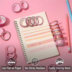 Mr. Pen- Washi Tape Set, 21 Rolls, Floral Pink | 5.5 Yards/Roll, Washi Tape - Image 5