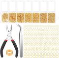 Paxcoo Gold Jump Rings for Jewelry Making by PAXCOO