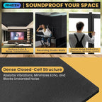 Sponge Neoprene with Adhesive Foam Rubber Sheet, 1/4" T x 12" W x 54" L - Image 3