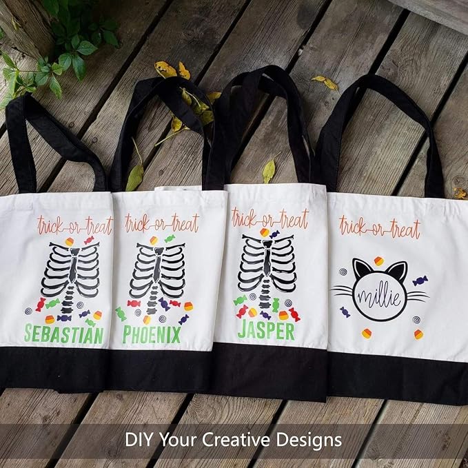 TOPDesign 3-Pack Super Strong Large 12oz Cotton Canvas Tote Bags, Reusable - Image 4