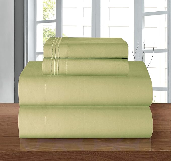 Elegant Comfort Luxurious Soft 1500 Premier Hotel Quality 4-Piece Bed Sheet Set - Image 2