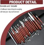 LINPHCEY 22-Piece Clay Sculpting Tools Set Perfect - Image 3