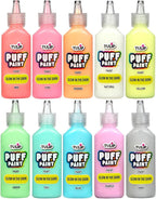 Tulip Puff Paint Glow in the Dark Colors 10-pack, Nontoxic & Waterproof Craft - Image 3