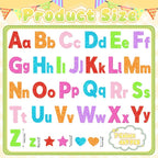 Glitter Foam Letter Stickers 469 Pcs Self-Adhesive Uppercase & Lowercase ABC - Image 2