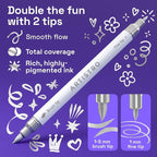 ARTISTRO 12 Silver Acrylic Paint Markers - Image 2