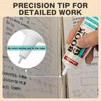 Book Glue, Dries Clear & Flexible Book Binding Glue Adhesive, Used - Image 4