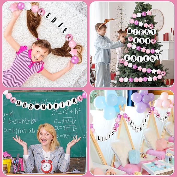 Simgoing Classroom Decor DIY Giant Friendship Bracelet Garland Teacher Table - Image 6