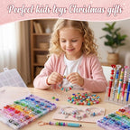 Aipridy European Large Hole Beads, Colorful Glass Charm Beads Set - Image 6