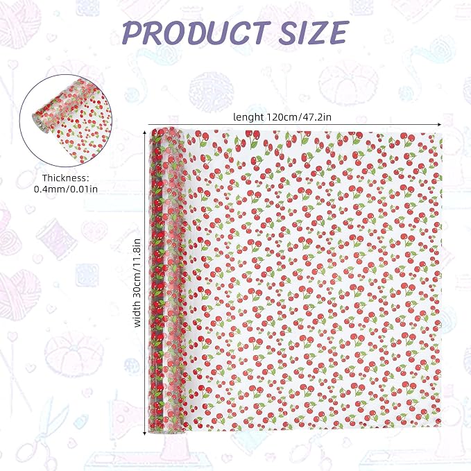 Printed TPU Jelly Faux Leather Fabric, 47.2 x 11.8 Inch Transparent Clear Jelly - Image 2