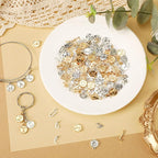 SANNIX 156Pcs/6 Sets Alphabet ABC Letter Charms 3 Styles Capital A-Z Charms DIY - Image 3