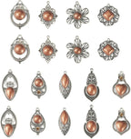 18Pcs Tibetan Style Alloy Charms Bohemia Vintage Filigree Charms 9 Styles - Image 7