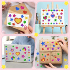 750Pcs Foam Stickers, Colorful Foam Shape Stickers Self Adhesive Star Heart - Image 7
