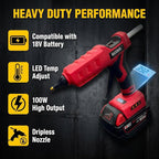 BLEDS 100W Cordless Glue Gun for Milwaukee 18V, LED Temp Adjust, Tool Only | - Image 2