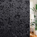 LEMON CLOUD Total Blackout Window Film Privacy Static Cling Frosted Black by LEMONCLOUD