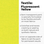 Jacquard Textile Color Fluorescent Yellow - Image 2