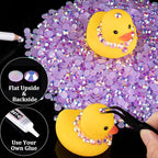 5000pcs 3mm Resin Rhinestones Bulk, Lavender Purple AB Flatback Round Jelly - Image 5