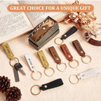 Wavyknot 200 Pcs PU Leather Keychain Blanks Bulk Laser Engraving Blanks - Image 4
