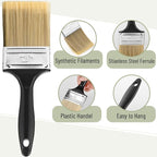 Bates- Paint Brushes, 4 Pack, Flat Paint Brushes | - Image 3