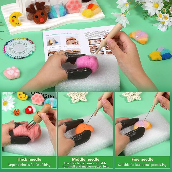 IMZAY Needle Felting Tools, Wool Felting Supplies, Needle Felting Kit - Image 3