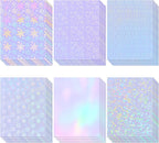 36 Sheets Holographic Laminate Sheets 8.5x11 Inch Self Adhesive 6 Patterns | by CosrkHolographicLaminateSheets