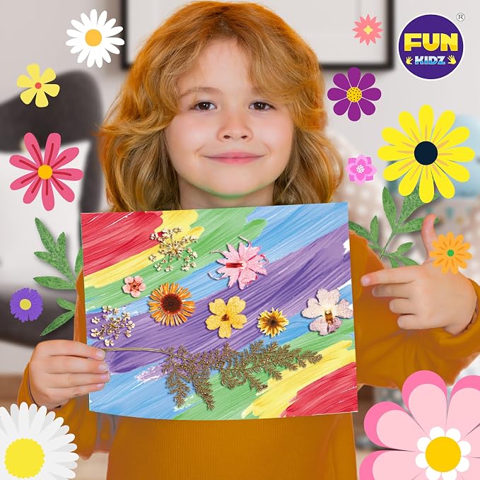 Creative Flower Press Kit for Kids, FunKidz 9 Layers Wooden Pressed Flowers - Image 9