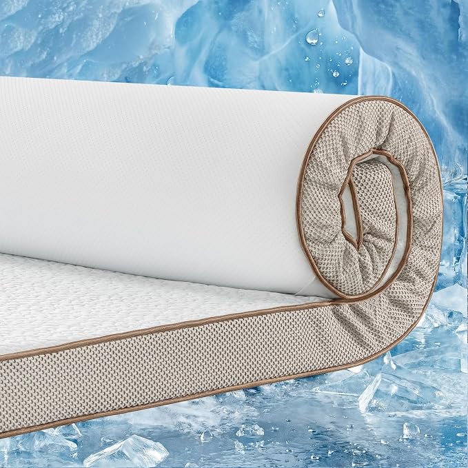 BedStory Cooling Mattress Topper Twin Size, 3 Inch Gel Infused Memory Foam by BedStory