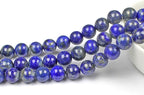 MJDCB Natural Lapis Lazuli Gemstone Loose Beads Round 6mm Energy Stone Healing - Image 3