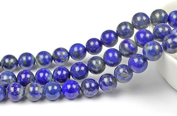 MJDCB Natural Lapis Lazuli Gemstone Loose Beads Round 6mm Energy Stone Healing - Image 3