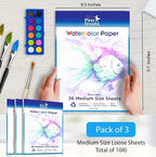 108 Sheets of Watercolor Paper. The Perfect Multipurpose Art Paper Including - Image 2