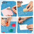 A5 Small Self Healing Cutting Mat, 8in x 6in Double Sided Thickened Sewing Mat - Image 6