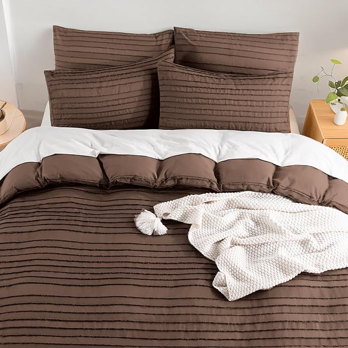 NEXHOME PRO Duvet Cover King, 3 Pieces Boho Tufted Duvet Cover Set, Soft and - Image 7