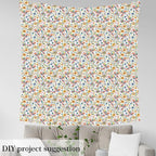 Feelyou Colorful Birds Outdoor Fabric by The Yard, Mexican Style Floral Leaves - Image 3