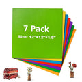 7 Pack Colored Plywood Sheets, Rolling Paint Process by Wowood