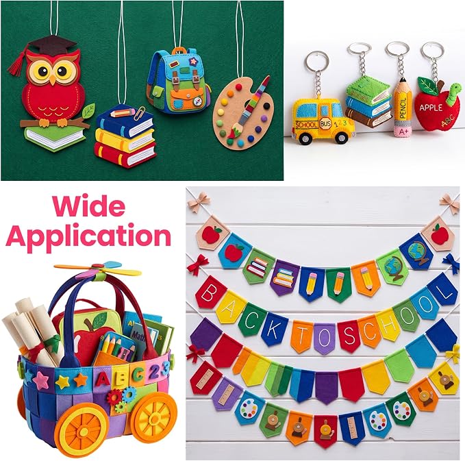 Reginary 120 Pcs 12 x 12 Inch Felt Sheets Bulk - Image 6