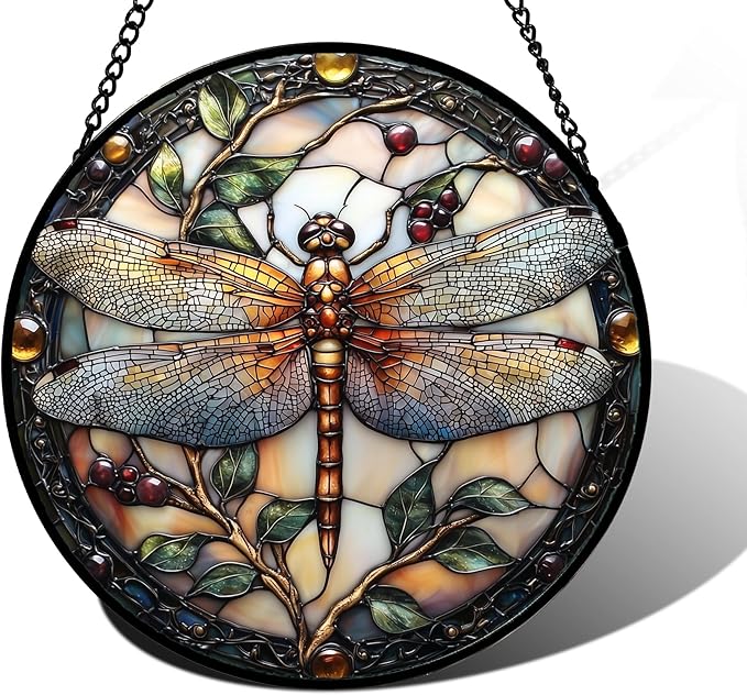 DASTOLL Stained Glass Window Hanging by DASTOLL