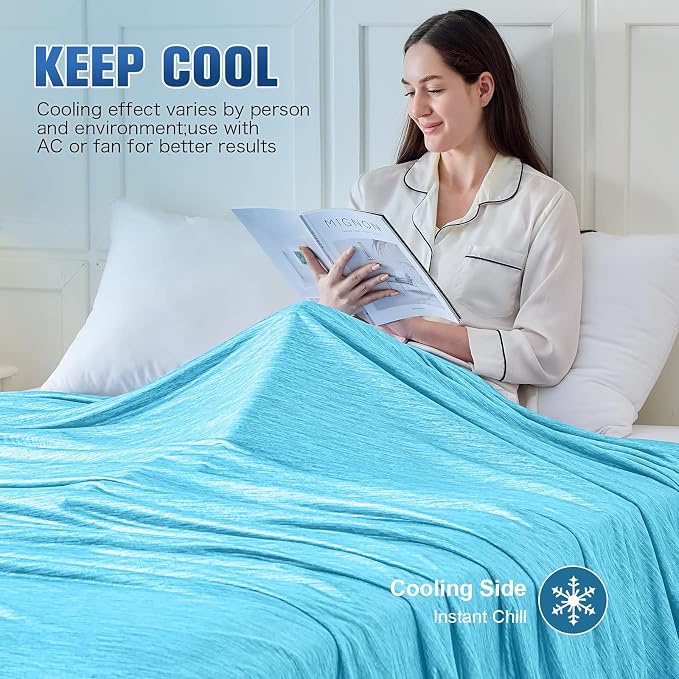 KMUSET Cooling Blanket Full Size（80"x90", Double Sided Summer Cooling Blankets - Image 5